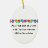 Ornement En Céramique Chanukah Dreidel (Dos)