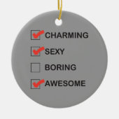 Ornement En Céramique Charme (Devant)