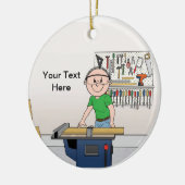 Ornement En Céramique Charpentier - mâle (Gauche)