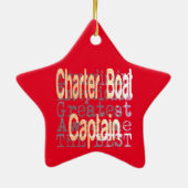 Ornement En Céramique Charter Boat (Dos)