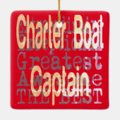 Ornement En Céramique Charter Boat (Dos)