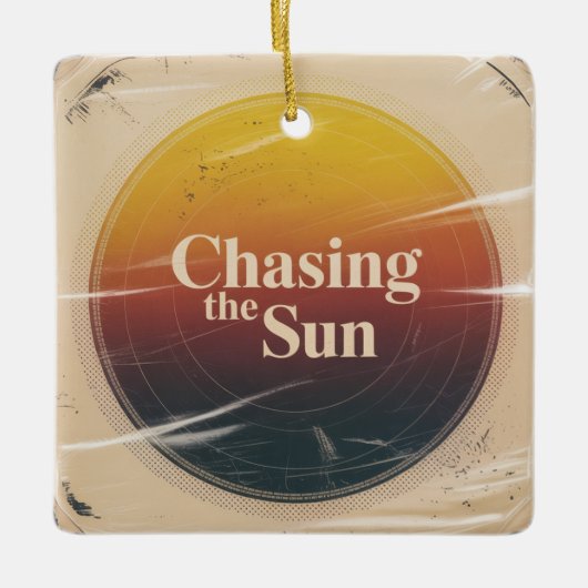 Ornement En Céramique Chasing The Sun (Devant)