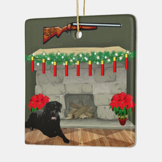 Ornement En Céramique Chasse Chien Shotgun Shell illuminations Noël (Gauche)