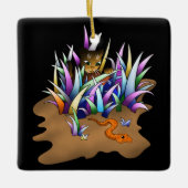 Ornement En Céramique Chat Chasseur de serpent (Devant)