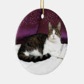 Ornement En Céramique Chat de tigre (Droite)