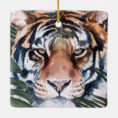 Ornement En Céramique Chat Jungle - Tigre (Dos)