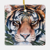 Ornement En Céramique Chat Jungle - Tigre (Devant)