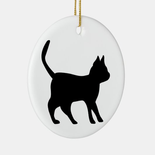 Ornement En Céramique Chat noir (Droite)
