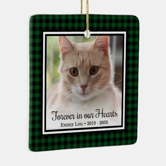 Ornement En Céramique Chat pour toujours dans nos cœurs (Droite)