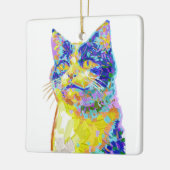 Ornement En Céramique Chat sous le soleil (Gauche)