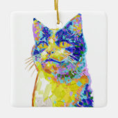 Ornement En Céramique Chat sous le soleil (Devant)