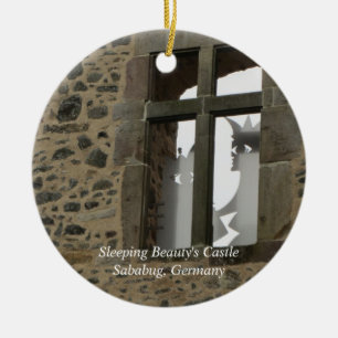 Ornement En Céramique Château de la Beauté de Dormir