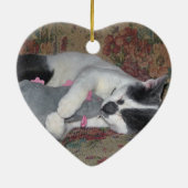 Ornement En Céramique Chaton couchant (Dos)