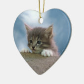 Ornement En Céramique Chaton pour Noël (Gauche)