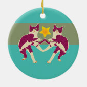 Ornement En Céramique Chats (Dos)