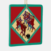 Ornement En Céramique Chats Douze Jours De Noël 11 Pipers (Droite)