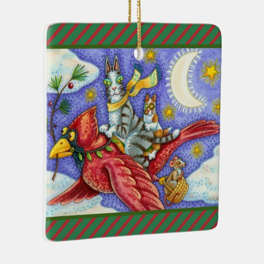 ORNEMENT EN CÉRAMIQUE CHAUSSURES FUNNY N'FITZ, CARDINATEUR GÉANT DE NOËL (Droite)