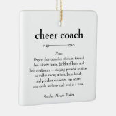 Ornement En Céramique Cheer Coach Définition Merci cadeau (Droite)