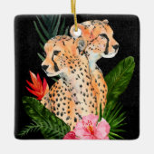 Ornement En Céramique Cheetah Bouquet (Devant)
