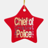 Ornement En Céramique Chef de police (Dos)