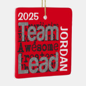 Ornement En Céramique Chef d'équipe Extraordinaire CUSTOM (Droite)