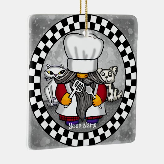 Ornement En Céramique Chef gnome (Droite)