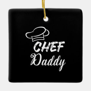 Ornement En Céramique Chef papa   Cuisiner un cadeau   Amateurs de nourr