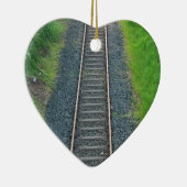 Ornement En Céramique Chemin de fer dans la nature, paysage (Droite)