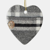 Ornement En Céramique Chemise de plaid (Droite)