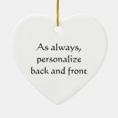 Ornement En Céramique Chemise de plaid (Dos)