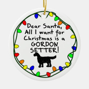 Ornement En Céramique Cher poseur de Père Noël Gordon