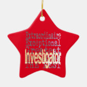 Ornement En Céramique Chercheur Extraordinaire (Devant)