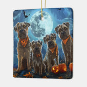 Ornement En Céramique Chesapeake Bay Terrier Halloween Éffrayant (Gauche)