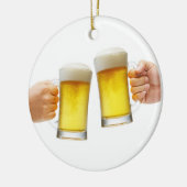ORNEMENT EN CÉRAMIQUE ***CHEURS DE BIÈRE*** ORNAMENT DE NOËL (Gauche)