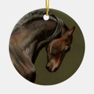 Ornement En Céramique Cheval classique de Morgan
