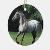 Ornement En Céramique Cheval d'Appaloosa courant 2 (Gauche)