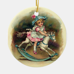 Ornement En Céramique Cheval de basculage