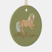 Ornement En Céramique Cheval de Haflinger (Droite)