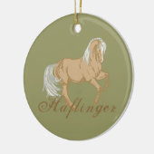 Ornement En Céramique Cheval de Haflinger (Gauche)