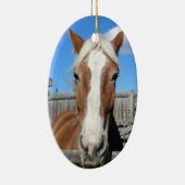 Ornement En Céramique Cheval de trait belge (Droite)