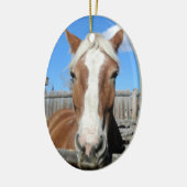 Ornement En Céramique Cheval de trait belge (Gauche)