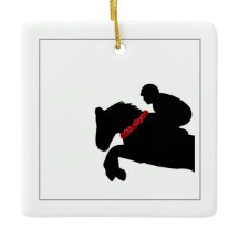 Cheval équestre Show Rider Text Jumper Red Roses