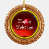 Ornement En Céramique Chevaux chariot de Pharaon (Dos)