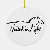 Ornement En Céramique Chevaux de trait (Dos)