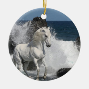 Ornement En Céramique Chevaux d'imaginaire : Mers du sud