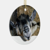 Ornement En Céramique Chèvre regarde dehors (Droite)