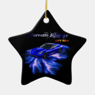 Ornement En Céramique Chevy : Pastenague 2013 de Corvette