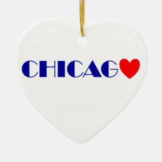 Ornement En Céramique chicago j'aime