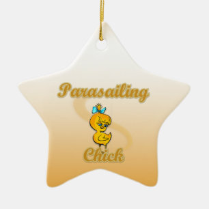 Ornement En Céramique Chick parachutiste