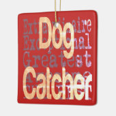 Ornement En Céramique Chien Catch Extraordinaire (Gauche)